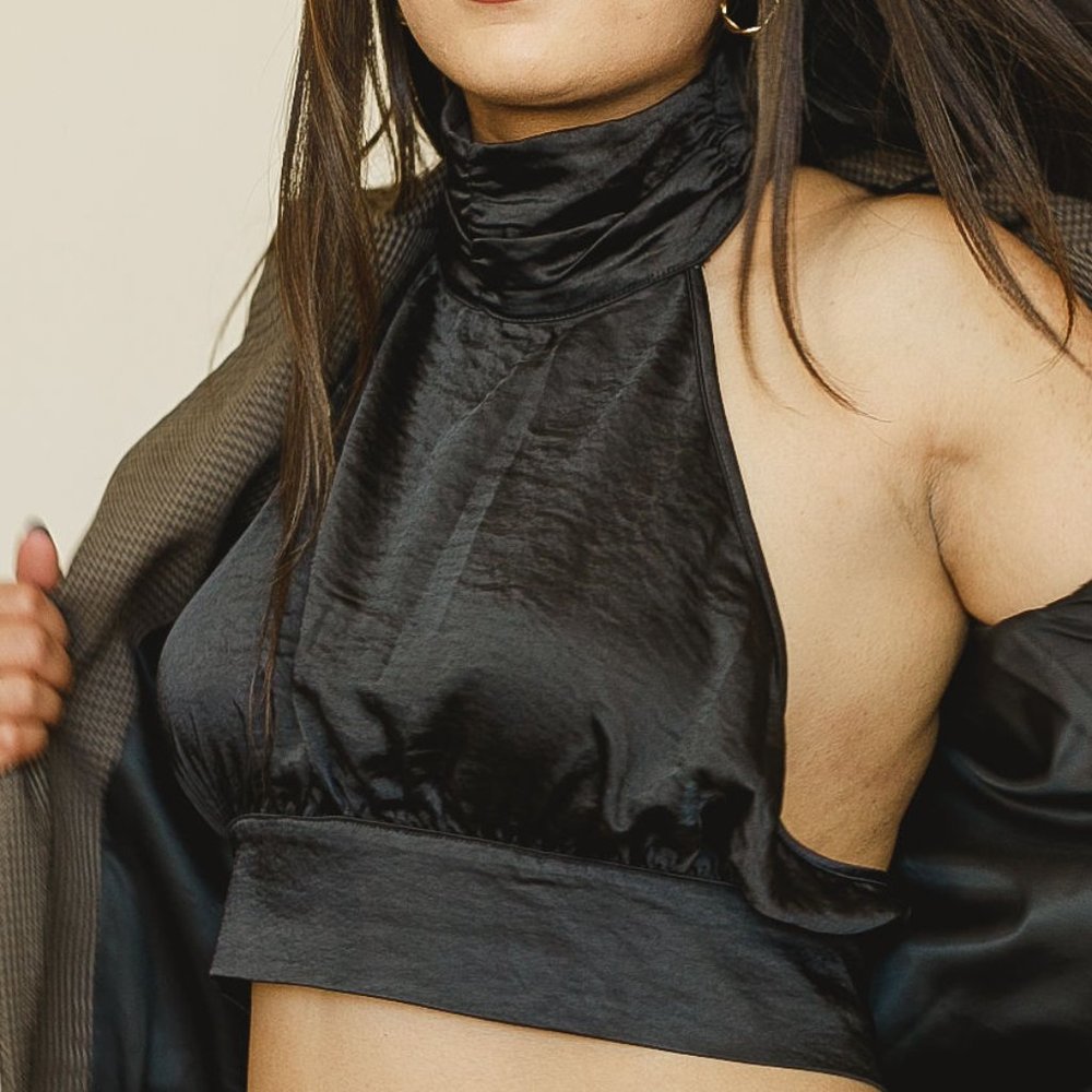 Black Halter Top
